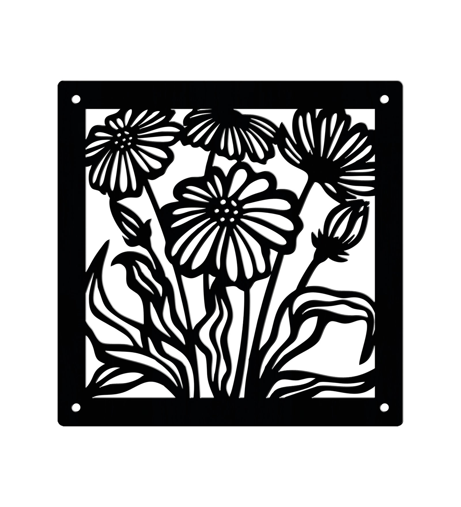 Hanging Room Divider Panels - Set of 12 Black Modular Screens