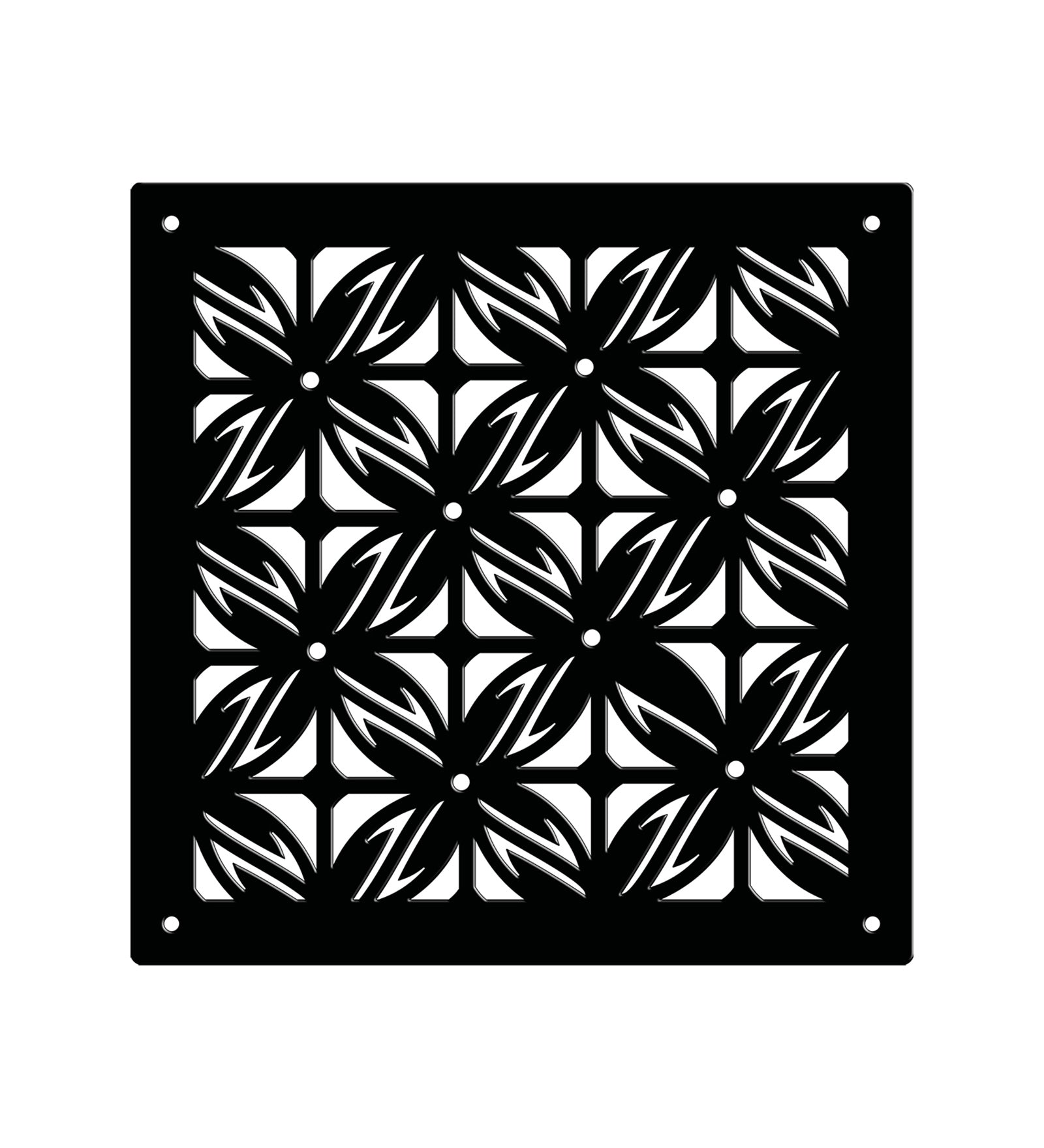 Hanging Room Divider Panels - Set of 12 Black Modular Screens