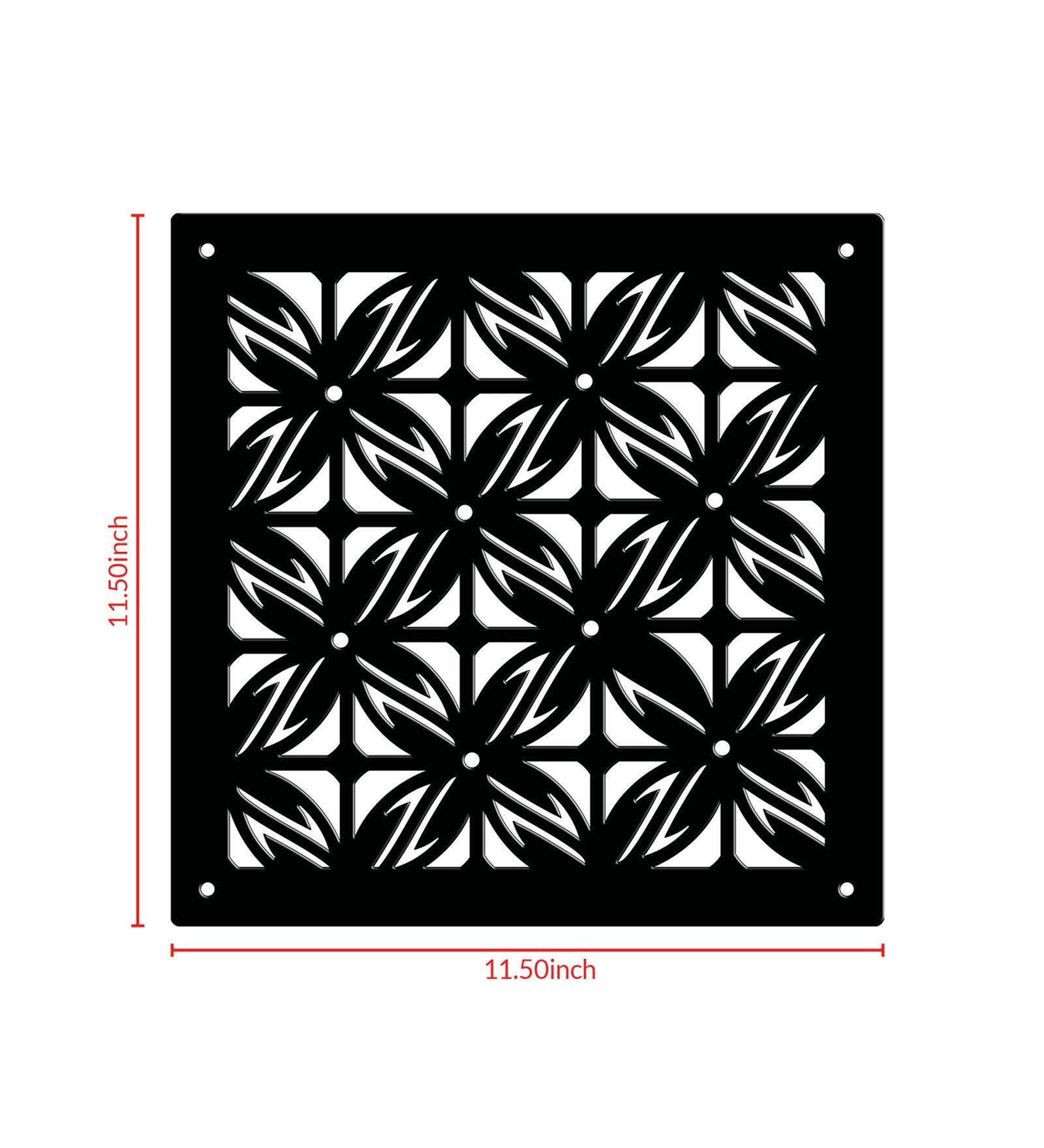 Hanging Room Divider Panels - Set of 12 Black Modular Screens