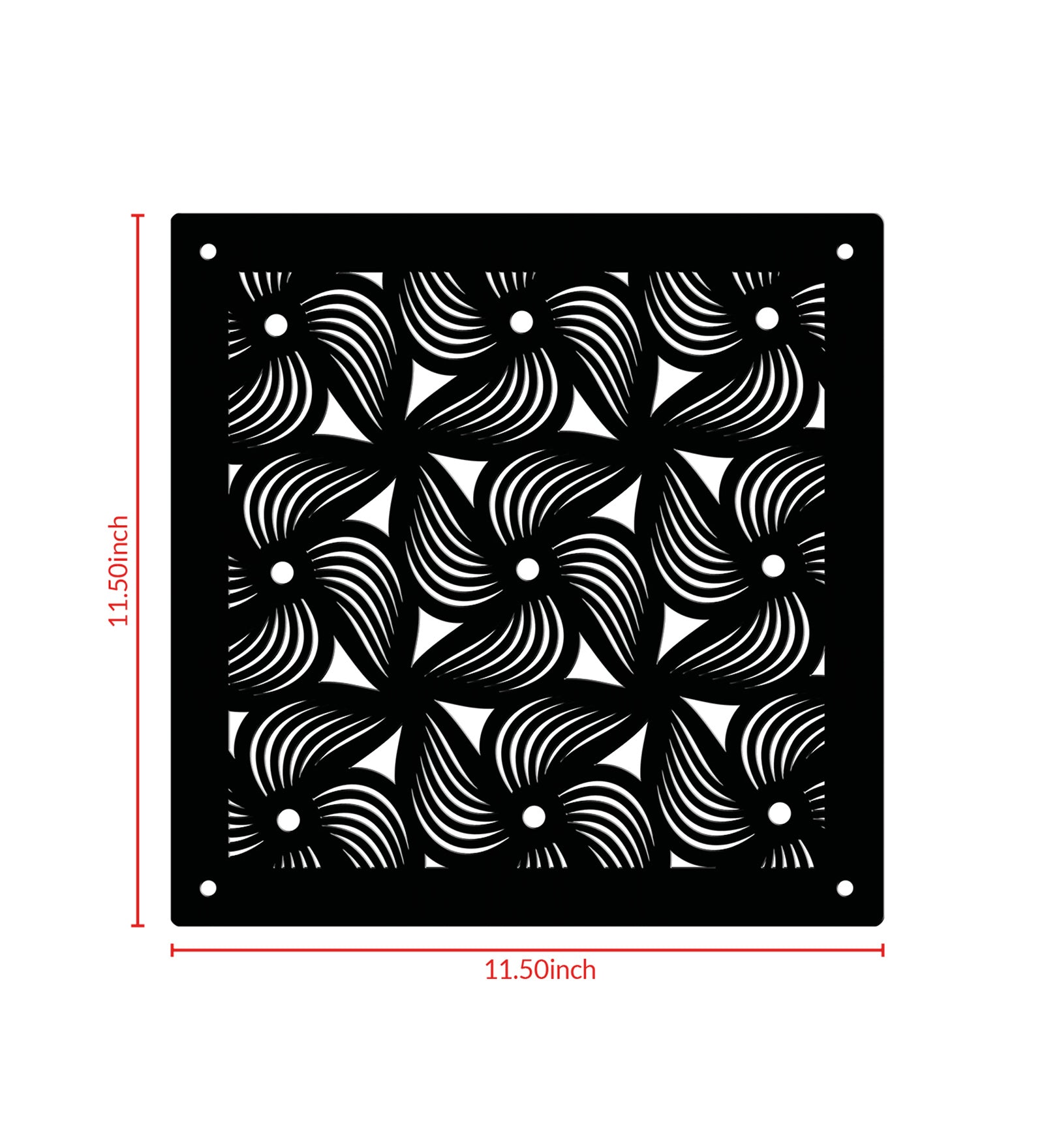 Hanging Room Divider Panels - Set of 12 Black Modular Screens