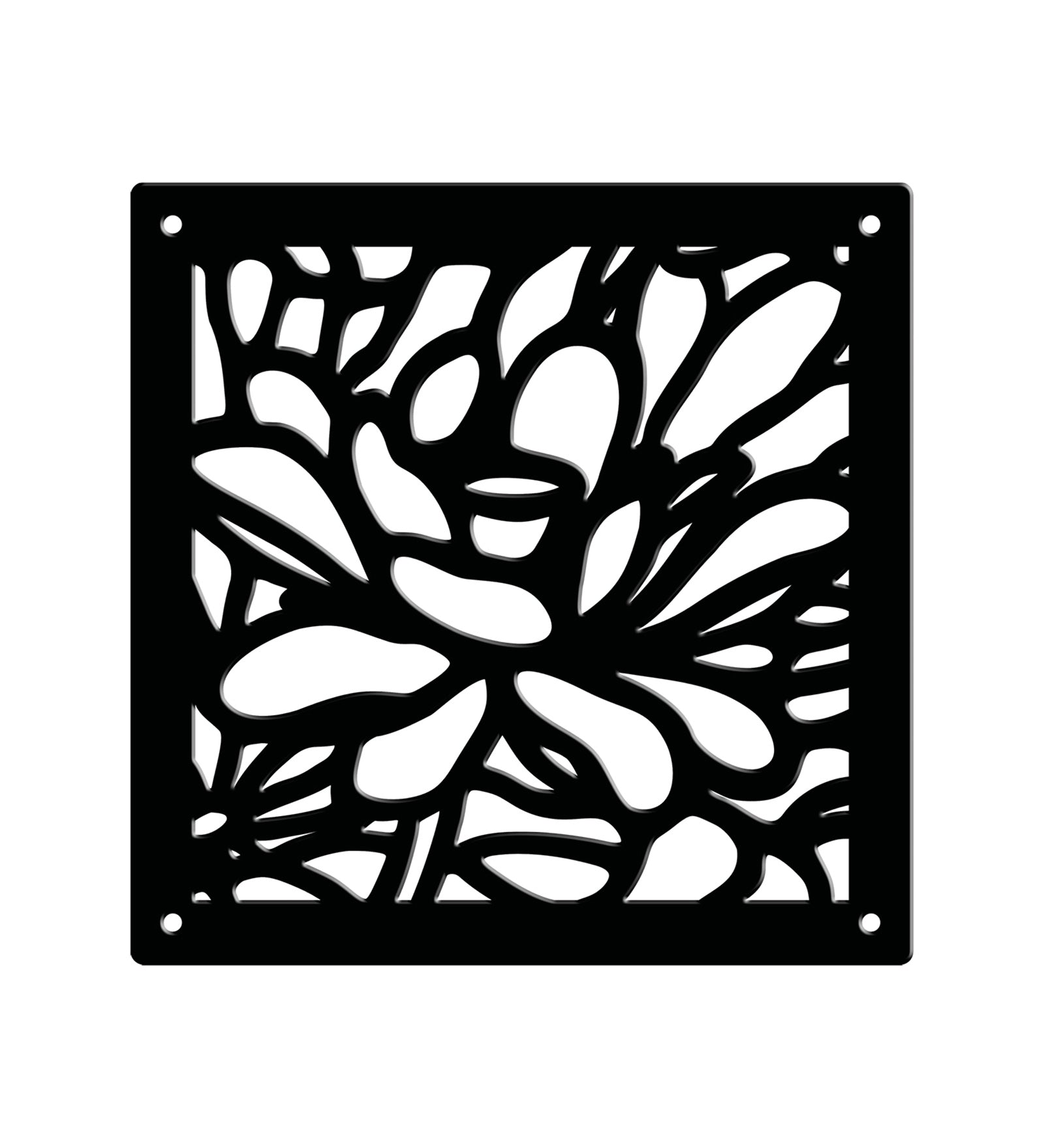 Hanging Room Divider Panels - Set of 12 Black Modular Screens