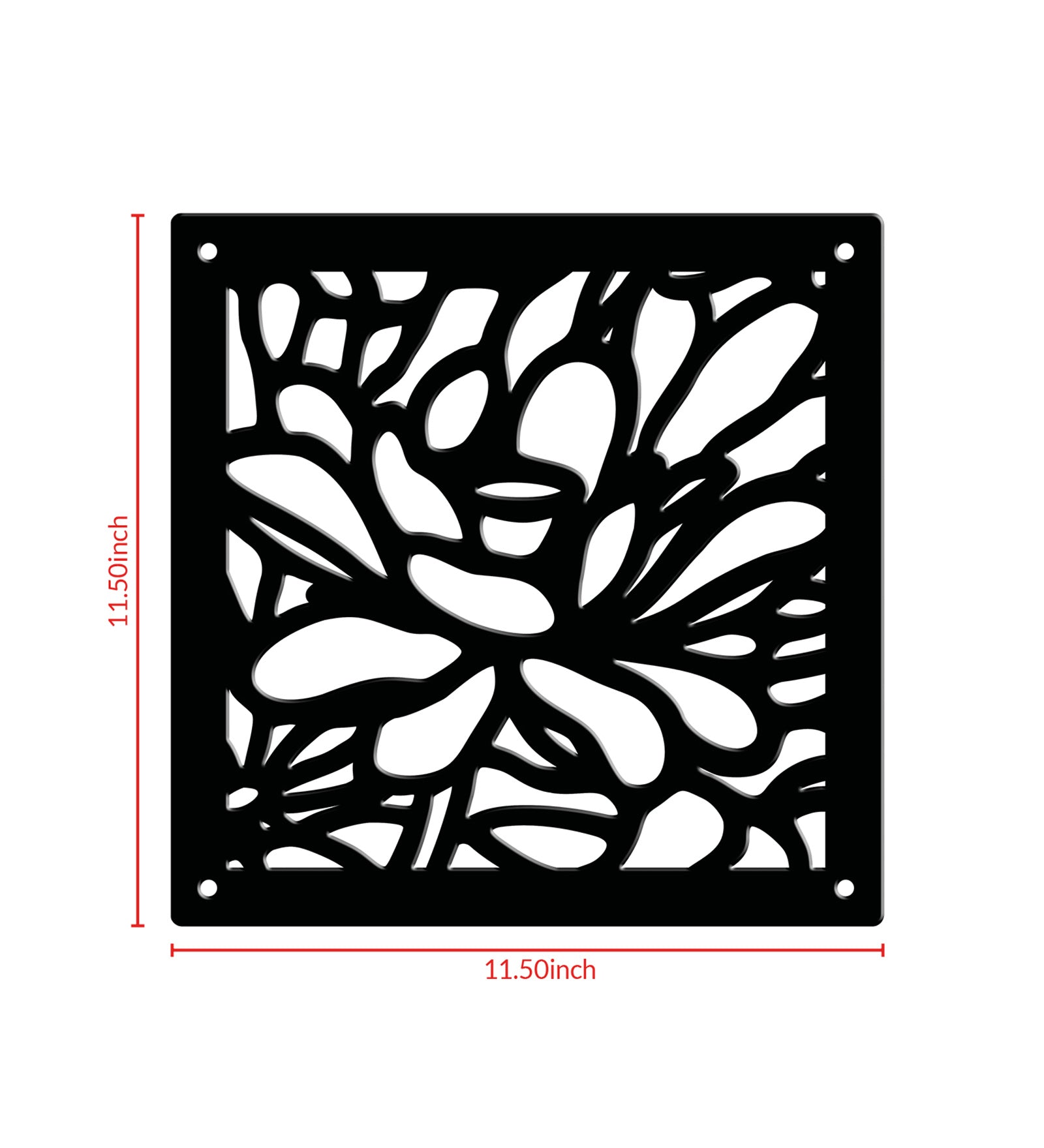 Hanging Room Divider Panels - Set of 12 Black Modular Screens