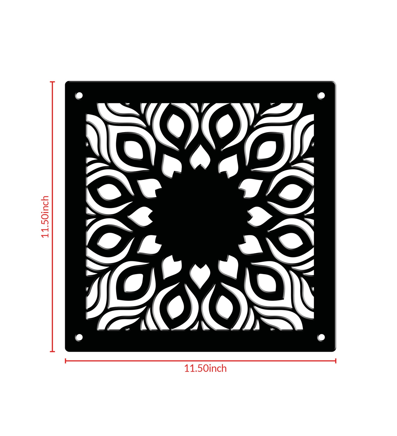 Hanging Room Divider Panels - Set of 12 Black Modular Screens