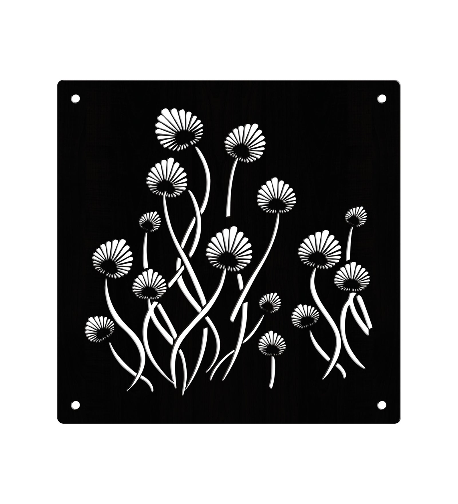 Hanging Room Divider Panels - Set of 12 Black Modular Screens