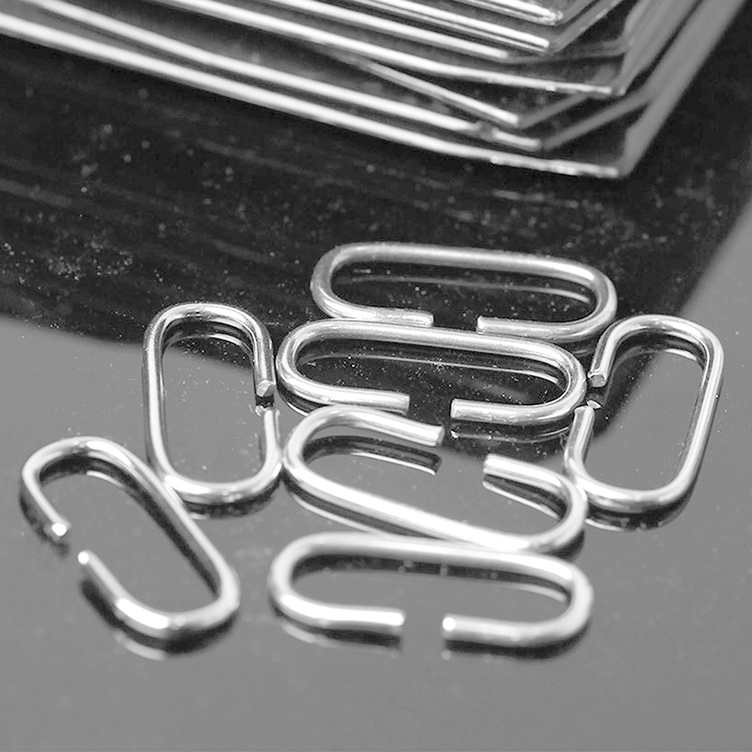 Hanging Room Divider Panels - Set of 12 Black Modular Screens