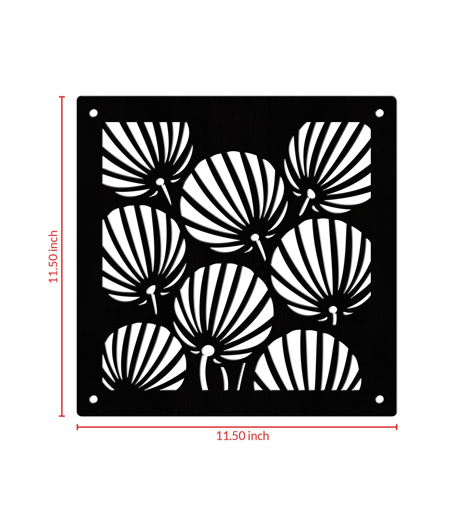 Hanging Room Divider Panels - Set of 12 Black Modular Screens